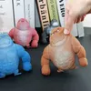 Decompression Toy Decompression Gorilla Toy Colorful Stretchable Cute Ugly Stress Relief Animals Toy Birthday Holiday Gift d240424