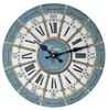 ヨーロッパスタイルローマのレトロフェイクロープ印刷壁吊り時計時計Quartzギフトオフィスコーヒーストアホームディコレーション7036938