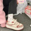 Casual Shoes Blue Platform Sneakers żeńskie mieszkania koreańskie kawaii vulcanize lolita projektant vintage damski sport harajuku