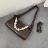 Axelväskor litthing krokodil mönster pu läder kvinnlig väska damer armhåla vintage kvinnor baguette handväska handväskor liten koppling