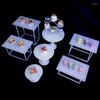 Party Supplies 8sts Birthday Cupcake Stand Dessert Cake Table Buffet Riser Wedding Centerpiece Home El Fest Cookie Food Drink Fruit Holder