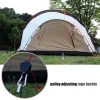Shelters 2/4pcs Adjustable 8inch Pulley Hook Camping Tent Tie Down Rope Tightener Ratchet Hangers Awning Rope Hook Canopy Buckle