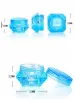Recipiente de cera de plástico redondo e quadrado Forma de diamante 3g 5g Caixa de contêineres de maquiagem Caixa de maquiagem colorida pode dabbber frascos 3 grama 5 grama ZZ
