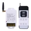 Remote Controlers 315MHZ 433MHZ 220V 380V 30A Relay Wireless Control Switch Receiver With Led Light 2000M Transmitter Ultra High For J60A