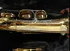 Saxophone supérieur nouvel axos sele modèle de laquer or e plat alto saxophone eb sax avec accessoires de boîtier