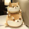Kissen 1PC Schöne Fette Shiba Inu Corgi Dog Plüschspielzeug gefüllt weich Kawaii Tier Cartoon Kissen Puppen Geschenk für Kinder Baby Kinder