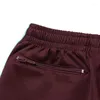 Aghi pantaloni da uomo Arrivo 1: 1 ricamo farfalla per pantaloni casual pista cinghia con cerniera uomini donne donne oversize bruno