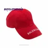 Letra Bordado Caps de Hip Hop Male Macho Punk Baseball Hats Blnciaga Bordado de LOGOTO - RED