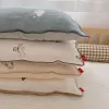 枕30*50cmベビー枕カバーバニーモスリン新生児枕ケース100％コットン卸売ドロップシッピング