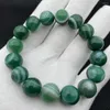Странд 6/8/10 мм зеленый агат -каменные браслеты действительно естественные для женщин, исцеляющие кристаллические бусины.