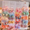 Accessoires de cheveux 2/10/20 PCS / Set Baby Girls Migne Hairball Flower Flower Elastic Bands Childre