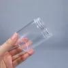 Bottles 120ML Clear plastic jar with Lid Empty Cosmetic Container Makeup Box Travel Refillable Bottles Food storage container 10PCS