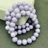 Strand 6/8/10 mm romantische Lavendel -Achat -Steinarmbänder für Frauen Natural Armband Heilung Kristallperlen Braket Handschmuck