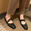 Casual Shoes FEDONAS Square Toe Concise Women Pumps Low Heels Spring Summer Genuine Leather Pleated Working Comfortable Woman