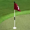 AIDS Golf Hole Pole Cup Flag Stick for Garden Backyard Practice Training Dovitable Portable Golf Post Green Flagstick