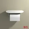 Badrumspapper rullar hållare aluminium toalett papper rack tejp pappershängare lysande hållare gratis stans hårdvara 240422
