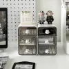 Bins Office Desktop Storage Desktop Box Acryl Lade Style Cosmetic Desk Stationery Rack Station Sorteerbox Stuursartikelen Opslag