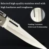 Outils AK47 Poche en forme de poche couteaux pliants pliants manche en bois Camping en acier inoxydable Outdoor Couteau EDC Tool avec lumière LED