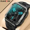 Watches Plumzon 1,95 "Ny HighdeFinition Bluetooth Call Smart Watch Men's Sports Fitness Tracker Compass Heart Ritam Monitor Smart Watch