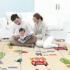 Crianças dobráveis de dupla face Carpetto de carpete Baby brincar Mat Educational Baby Activity Carpet Impermeável e fácil de armazenar 240424