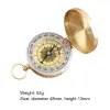 Compass Copper Navigation Compass Portable Compass Waterproof Outdoor Camping Vandring Lysande Retro Flip Compasses för utomhusaktivitet