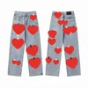 2024 Herren Womens Jeans Designer machen alte gewaschene Jeans Leggings gerade Hosen Buchdrucke für Frauen Männer lässige lange Hosen Long Style Hosen