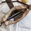 Bolsas de ombro Boolar Tecido Trendy Women's Ins Style Beach Bag de férias de verão Rattan Cross Cross Modyable Body