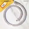 Yu Ying Pass Diamante Teste de 8-14mm de largura GRA MOISSANITE 18K Gold Sterling Silver Silver Chain Link para homens colar de hip hop f9i7