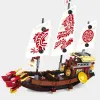 Blocks New Phantom Ninja Dragon Ship Model Building Blocks Sodiers Figures Boat Bricks MOC Creative Expert Kids Toys for Boys Children