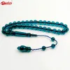 Vêtements tasbih résine bleu musulman 33 Perles de prière Bracelet arabe mode turc Misbaha accessoires islamiques Eid Gift Adha