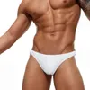 Men's Swimwear Sexy Mens Double Metal Ring Swim Briefs Low Waist Bikini Surf Swimwear Nylon Gay Pouch Pad Push Up Swimsuit Solid Bathing Suit d240424