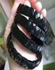 Black Tourmaline Stone Beads Bracelet Energy Energy Stone Bangle Bracelet Fine Bijoux pour femme pour cadeau Y12181077457