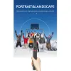 Pinnar 1300mm trådlös selfie stick stativ med fjärrvärda telefonstativ hållare stativ för mobil mobiltelefon smartphone