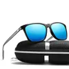 Sonnenbrille DJXFZLO MEN VINTAGE ALUMINUM POLARISIERTE SUNGLASSE Klassische Marke Sonnenbrille Beschichtslinse Fahren Brillen für Männer/Frauen 240423