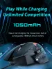 MICE RGB Wireless Wide Bluetooth -gamingmuis voor gamer 10000dpi Laptop Computer Muis voor Windows Andriod Ergonomische muizen Silient