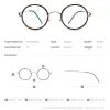 Lentes FONEX Titanium Ligy Glasses Frame Men Round Myopia Optical Mulheres Prescrição Ocula Prescrição 2021 Eyewear sem parafuso coreano 98636