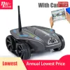 Voitures RC Car avec caméra FPV WiFi intelligente avec 0,3 MP Camera Camera 50 minutes durée de vie de la batterie Capteur WiFi RC Tank RC Kid Toys Gift