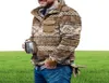 Мужские флисовые куртки клетчатки ацтек напечатано четверть на молнии пушистой пуловой шерпы толстые шаины теплые зимние верхние часы SH2201114266036