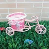 Vasi decorazioni per biciclette cesto fiore design triciclo est in plastica di stoccaggio bianco per la casa festa fai da te deco