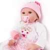 Poupées softs en vinyle Silicone Reborn Baby Dolls Realiste Poupées à vie pour enfants pour les enfants Playmate Doll Soft Real Touch Toys Gift For Kids