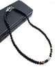 CHOKERS CHE SCHEDI NATURALI FATTI FATTI FATTURA MATURA OBSIDIAN CACCOLA CHOCHER ACCIAIO INCOPIA OT STRASSI STRASSI PER GIETTOLI DELL'OMME HOMME ELLE227755892