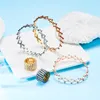 Clusterringe 2 in 1 Magie Retrakable Ringarmband Kreative Dehnungsverdrehung glänzender Strassarmbänder für Frauen Schmuck Geschenk