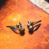 Boucles d'oreilles 925 Silver Silver HP Poters Movie Gold Snitch Wings Drop Boucles d'oreilles Tropes d'oreilles Elstuds Bijoux Cosplay Propytes Femmes Cadeaux