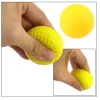 Balles chaudes vendant 20 pcs PU mousse de golf balles éponge jaune élastique intérieur extérieur d'entraînement