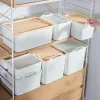 Mülleimer Japaner großer Kapazität tragbarer Organisatorbox Haushalt mit Deckbaumkleidung Kleidung Aufbewahrungsbox Spielzeug Sortierbox