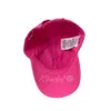 Luxe hoeden modeontwerper caps dames mannen geborduurd honkbal cap blnciaga # 1 logo hoed roze 241023 wl