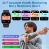 Armbandsur Senbono Military Smart Watch Men IP68 3Atm Waterproof Outdoor Sports Fitness Tracker 24h Health Monitor Smartwatch Men 430mah 240423