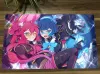 PADS YUGIOH 라이브 트윈 릴라 kisikil tcg 매트 애니메이션 애니메이션 여자 트레이딩 카드 게임 매트 CCG Playmat 안티 슬립 마우스 패드 데스크 매트 무료 가방