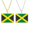 Colares de pingentes colar de mapa country de moda para homens homens jamaica presente