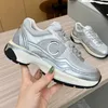 Chaussures de designer Channeurs Sneakers Femme Luxury Casual Platform New Release Sequins Sequins Classic White Casual Shoes Lace-Up